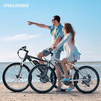 METAKOO 26” Electric Mountain Bike, 350W Motor, 3 Hours Fast Charge, 36V Removable Battery, 20Mph Electric Bicycle with 21 Speed Gears | Black