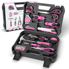 Pink Tool Kit 69 Piece Tool Kit for Women Small Basic Hand Tool Box Home Tool Set Perfect for Ladies and Girls with General Home Repairs, DIY Project,Office and ColleDormitory Use