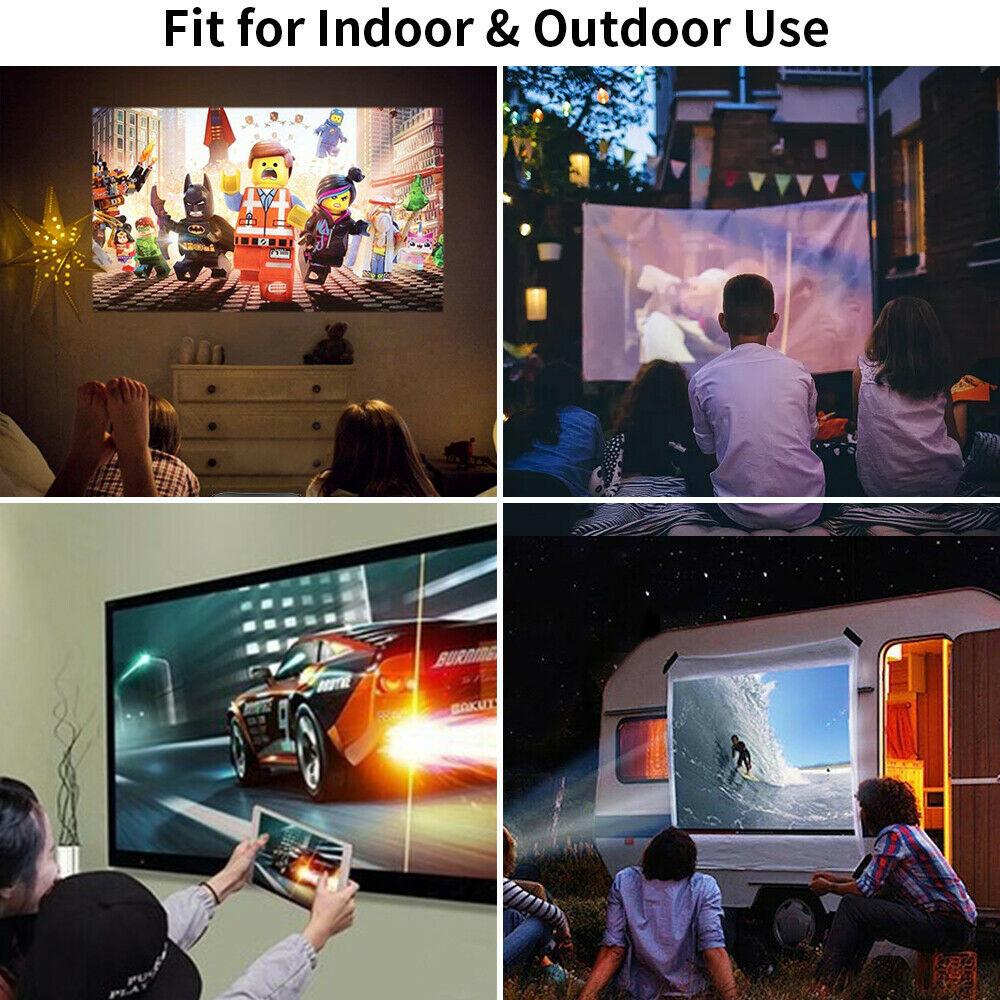 native 1080p 8500lumens projector led smart home theater outdoor tv support 4k