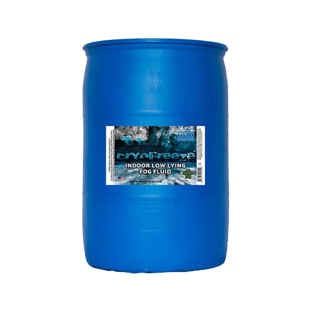 Cryo Freeze - Low Lying Ground Fog Machine Fluid - Stage and Studio Fog Juice - 55 Gallon Drum