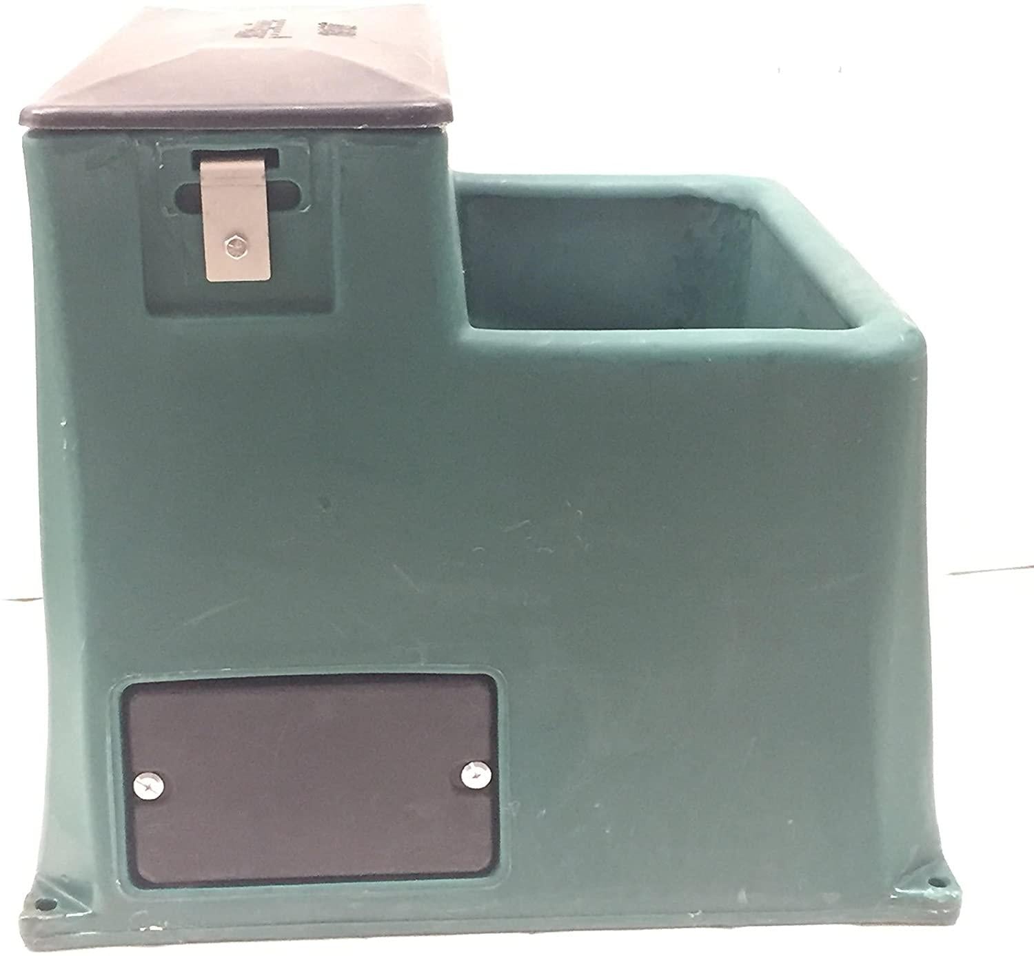 miraco lil' spring 3000 single sided automatic livestock waterer - green unheated