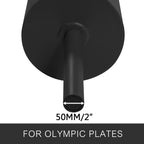 Log Bar , Powerlifting Log Press Bar , Log Lift Bar Commercial Grade Strength Equipment for Commercial and Home Weight Lifting , 8Inch , Black
