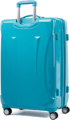 Atlantic Ultra Lite Hardside Expandable Spinner, Turquoise Blue, Checked Large 28-Inch