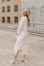 long knit cardigan