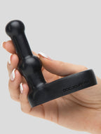 Doc Johnson Platinum The Double Dip Silicone Cock Ring and Probe, Black