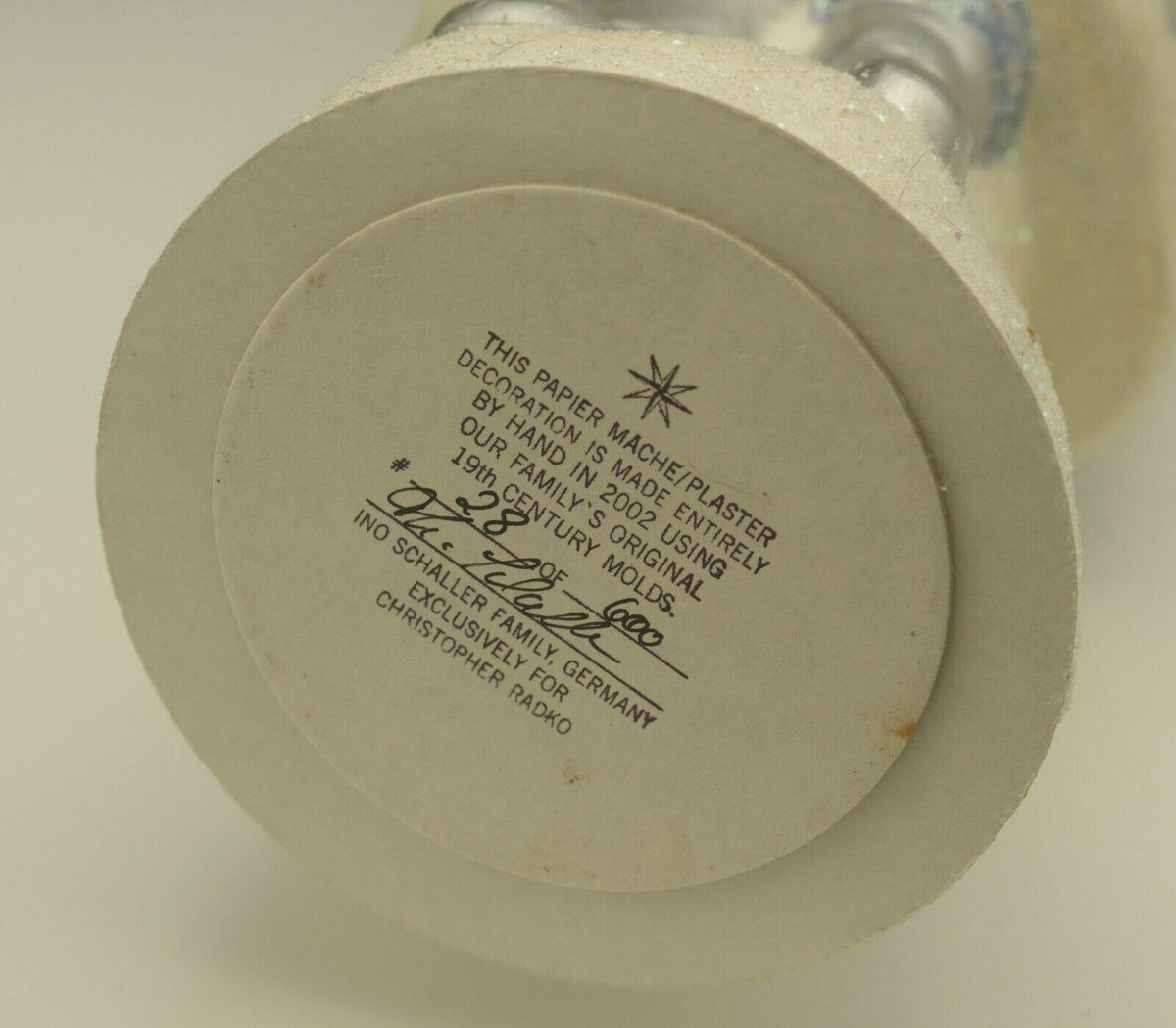 RADKO INO SCHALLER GERMANY WINTER STAR SANTA CANDY CONTAINER 17.5" LE 28/600
