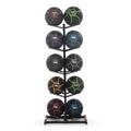 Power Systems Double Medicine Ball Tree Stocked with Elite Power Med Balls - 4, 6, 8, 10, 12, 15, 18, 20, 25 and 30 lb