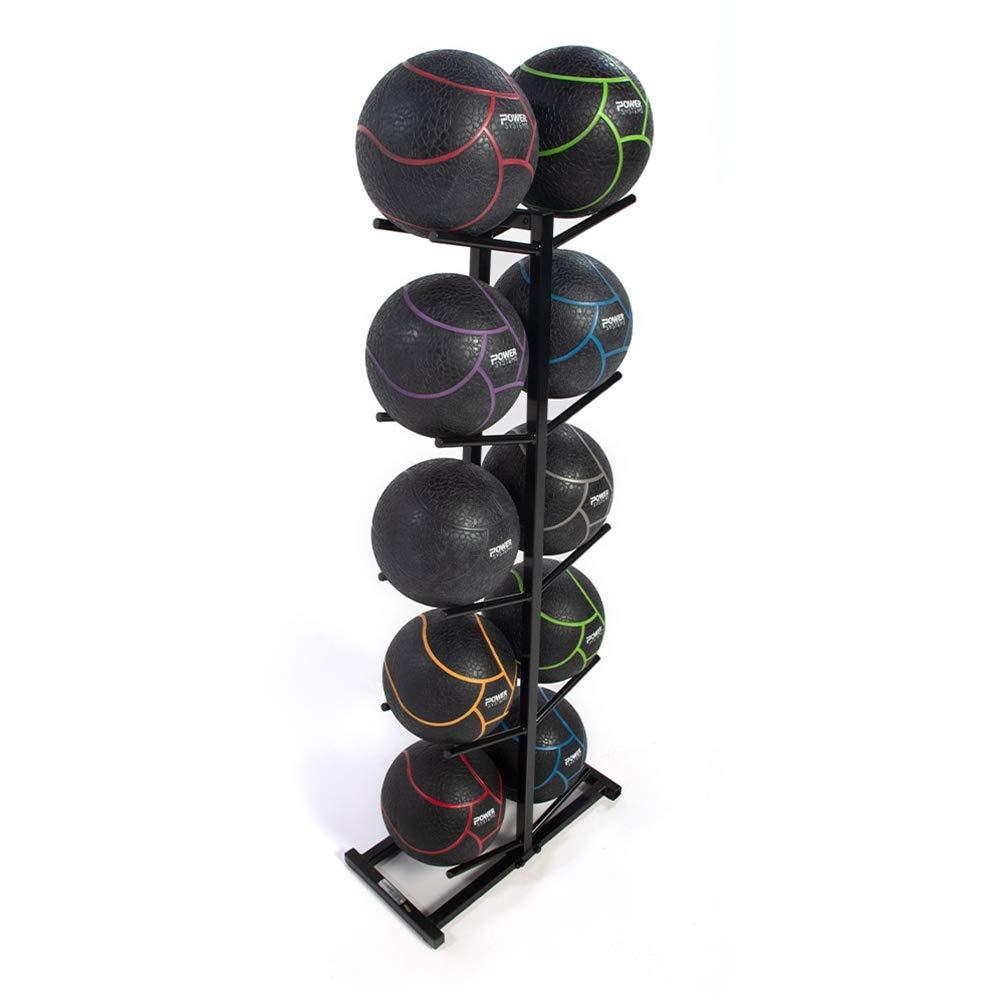 Power Systems Double Medicine Ball Tree Stocked with Elite Power Med Balls - 4, 6, 8, 10, 12, 15, 18, 20, 25 and 30 lb