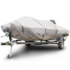 Sportsman 1200 Denier 16 ft. to 18 ft. Beam Width 106 in. Gray Center Console Flat Front/Skiff/Deck Boat Cover BTCCD-4