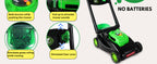 Kids Lawn Mower with Realistic Grass-Cutting Action and Sounds – No Batteries Required | Fun Outdoor Push Toy, Birthday Gift &amp; Holiday Present for 3, 4, 5, 6Year Old Boys and Girls (Black)