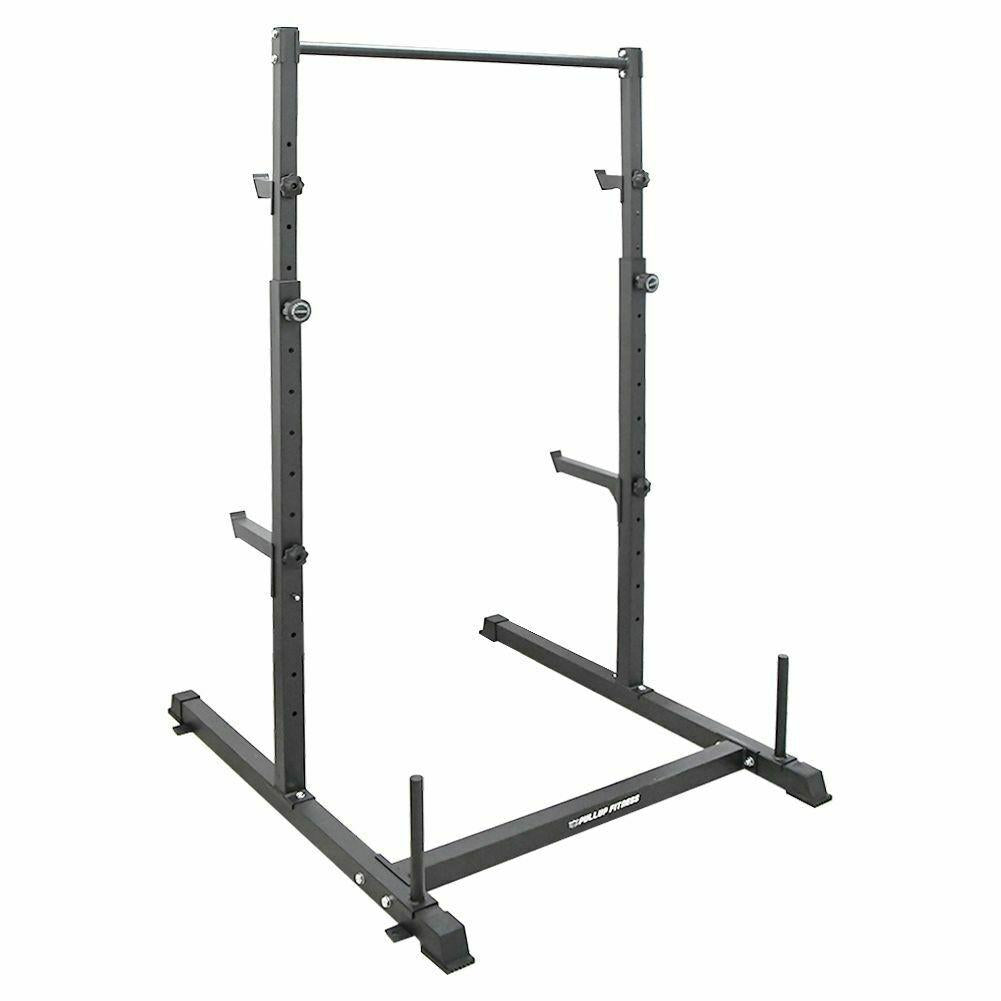 Sanheshun 2in1 Power Rack Weight Lifting Squat Stand Strength Training Home Gym Power CaPull Up Bar
