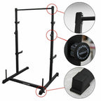 Sanheshun 2in1 Power Rack Weight Lifting Squat Stand Strength Training Home Gym Power CaPull Up Bar