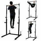 Sanheshun 2in1 Power Rack Weight Lifting Squat Stand Strength Training Home Gym Power CaPull Up Bar