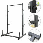 Sanheshun 2in1 Power Rack Weight Lifting Squat Stand Strength Training Home Gym Power CaPull Up Bar