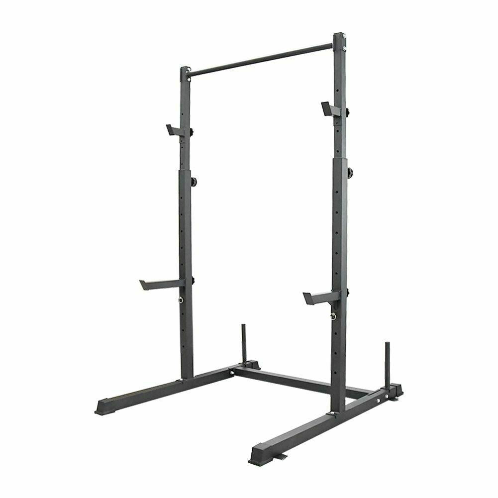 Sanheshun 2in1 Power Rack Weight Lifting Squat Stand Strength Training Home Gym Power CaPull Up Bar