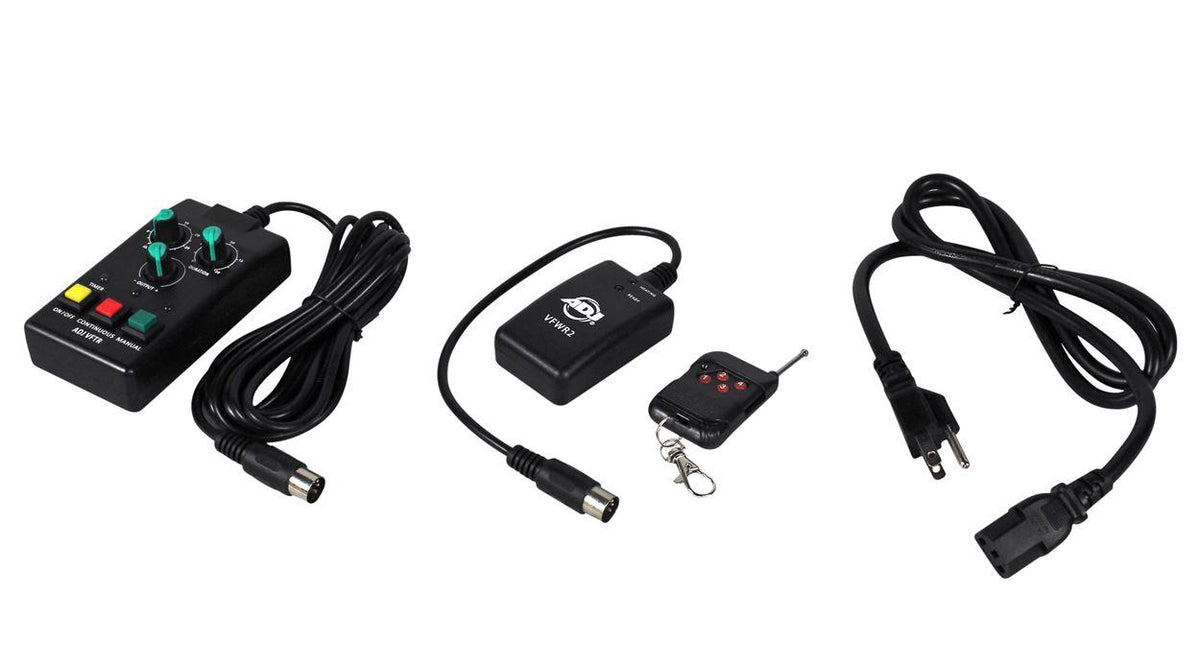 American DJ VF1600 1500w Mobile DMX Fog Machine+Wired/Wireless Remotes+Rockpar
