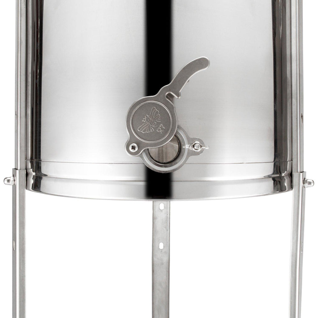 vingli upgraded 4 frame honey extractor separator,304 food grade stainless steel honeycomb spinner drum manual crank with adjustable height stands,beekeeping pro extraction apiary centrifuge equipment
