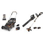 Nitro 40V 21" Cordless Lawn Mower Bundle with 20V String Trimmer, Edger &amp; Leaf Blower, 2 Batteries &amp; Charger