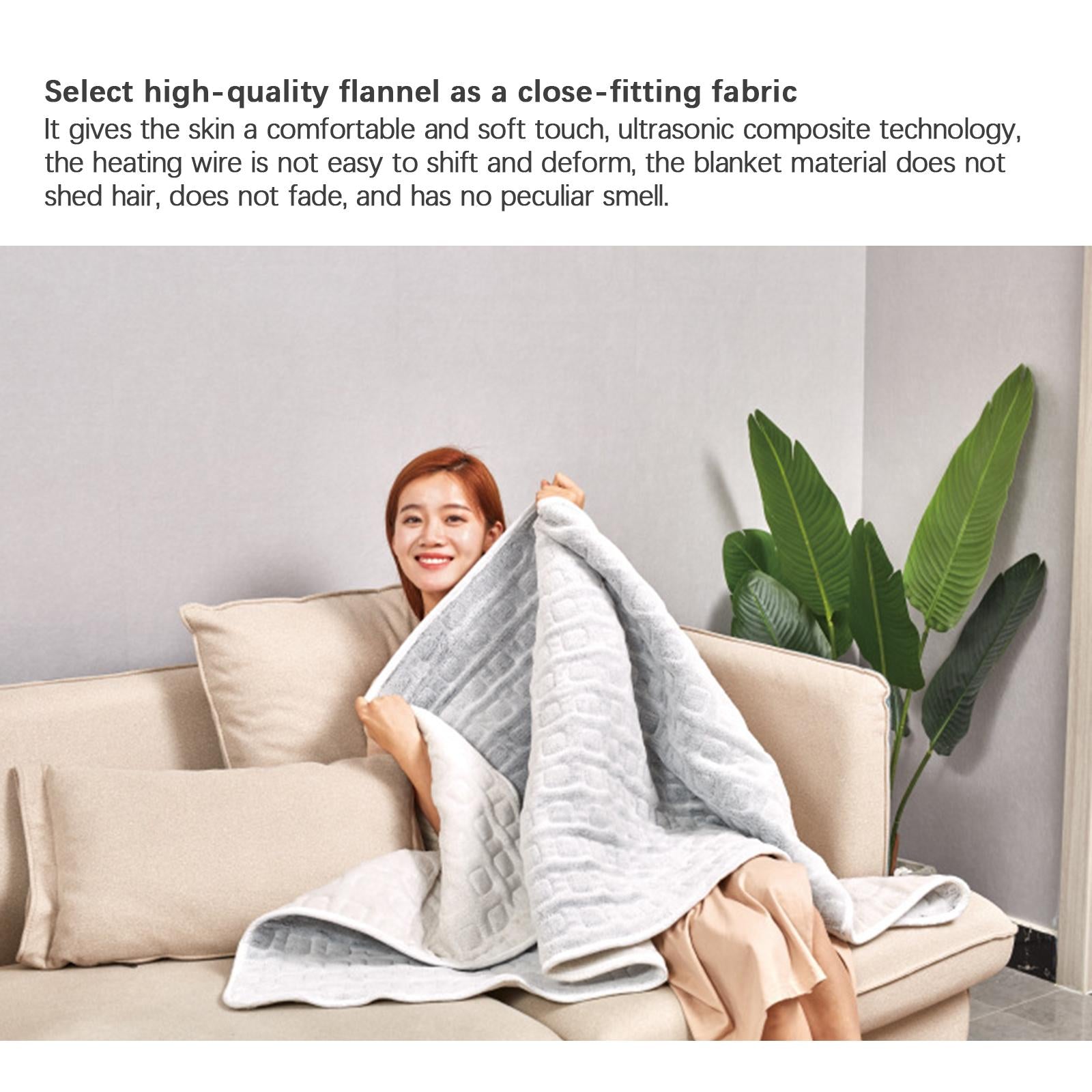 huntermoon Heated Blanket Soft And Comfortable Electric Blanket Fast Heating Blanket