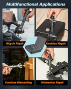 Upgraded Magnetic Screwdriver Set: 40-in-1 Ratchet Screwdriver Tool Kit with 180° Ball-Joint Handle - Portable S2 Bits Precision Repair Tool Set for Computer Phone Watch CamBike