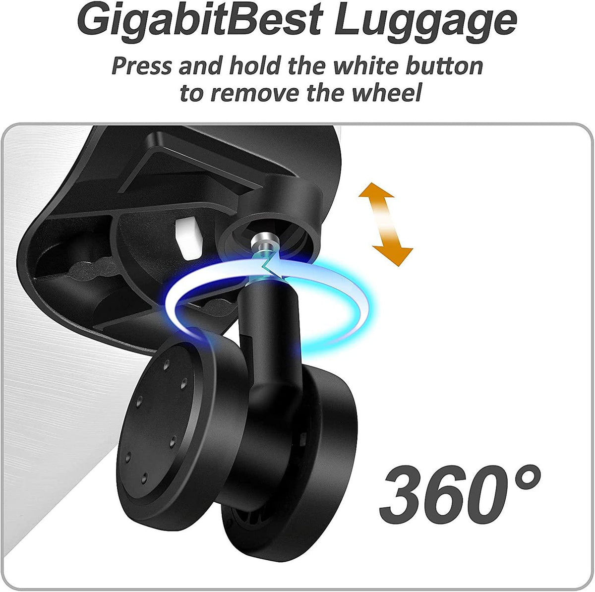 Luggage Sets Clearance Spinner Wheels Suitcase 3 Piece Set PC+ABS with TSA Lock Carry on Hardshell Lightweight 20in 24in 28in, White
