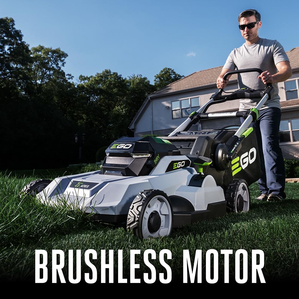 Electric Lawn Mower, Cordless Push, Includes 56V 4.0Ah Battery and Charger - LM2112