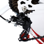 Campingsurvivals 26" Folding Mountain Bike, for Men and Women, White
