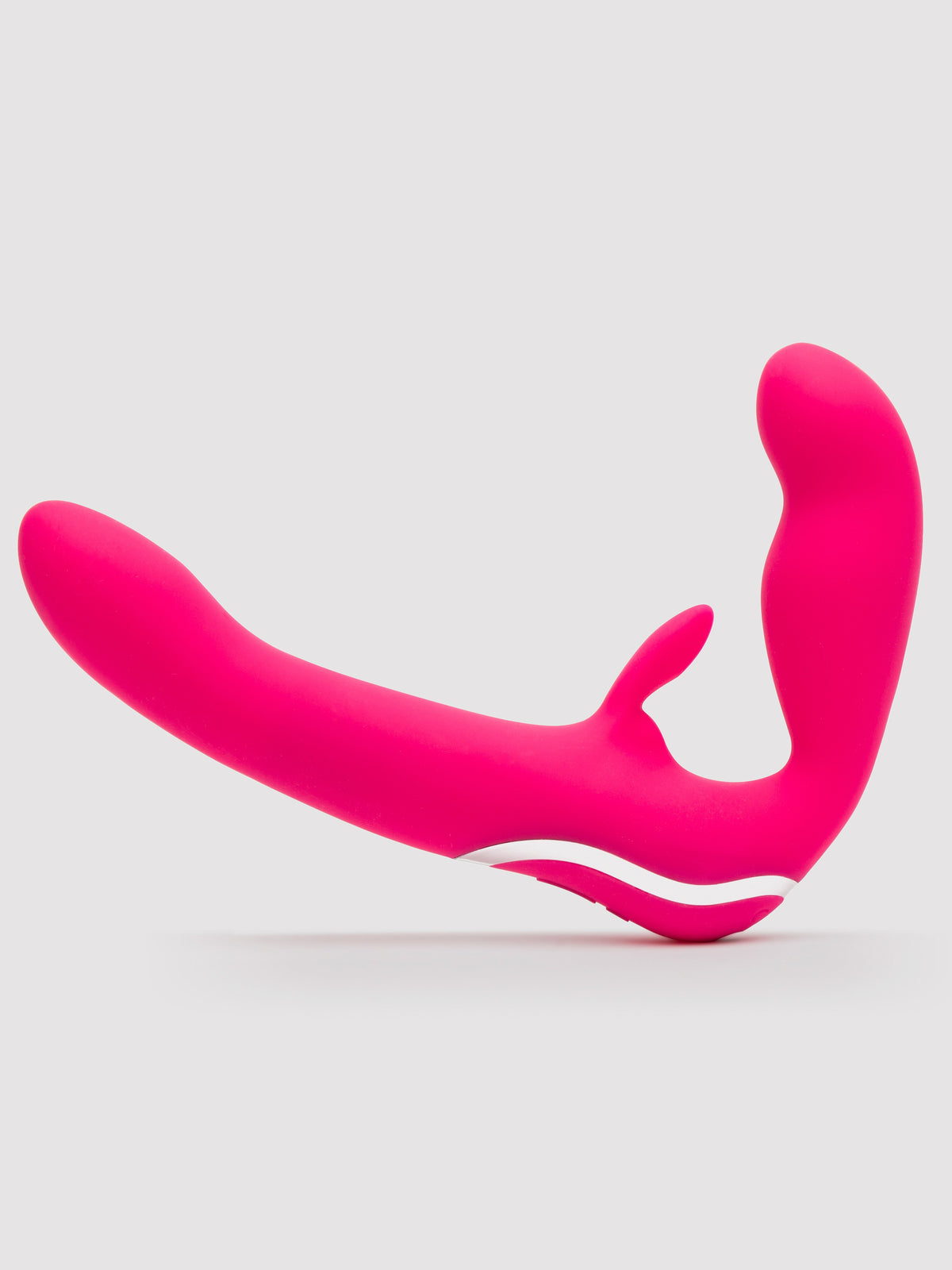 Happy Rabbit Rechargeable Vibrating Strapless Strap-On, Pink