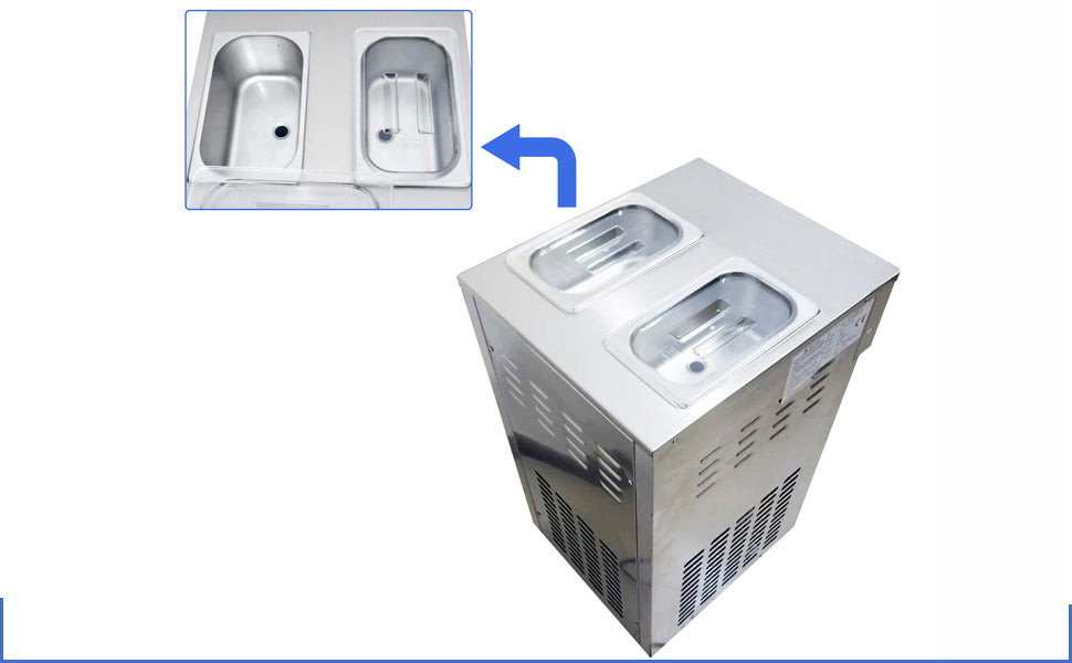 Commercial Soft Serve Ice Cream Machine Electric Soft Ice Cream Maker Benchtop