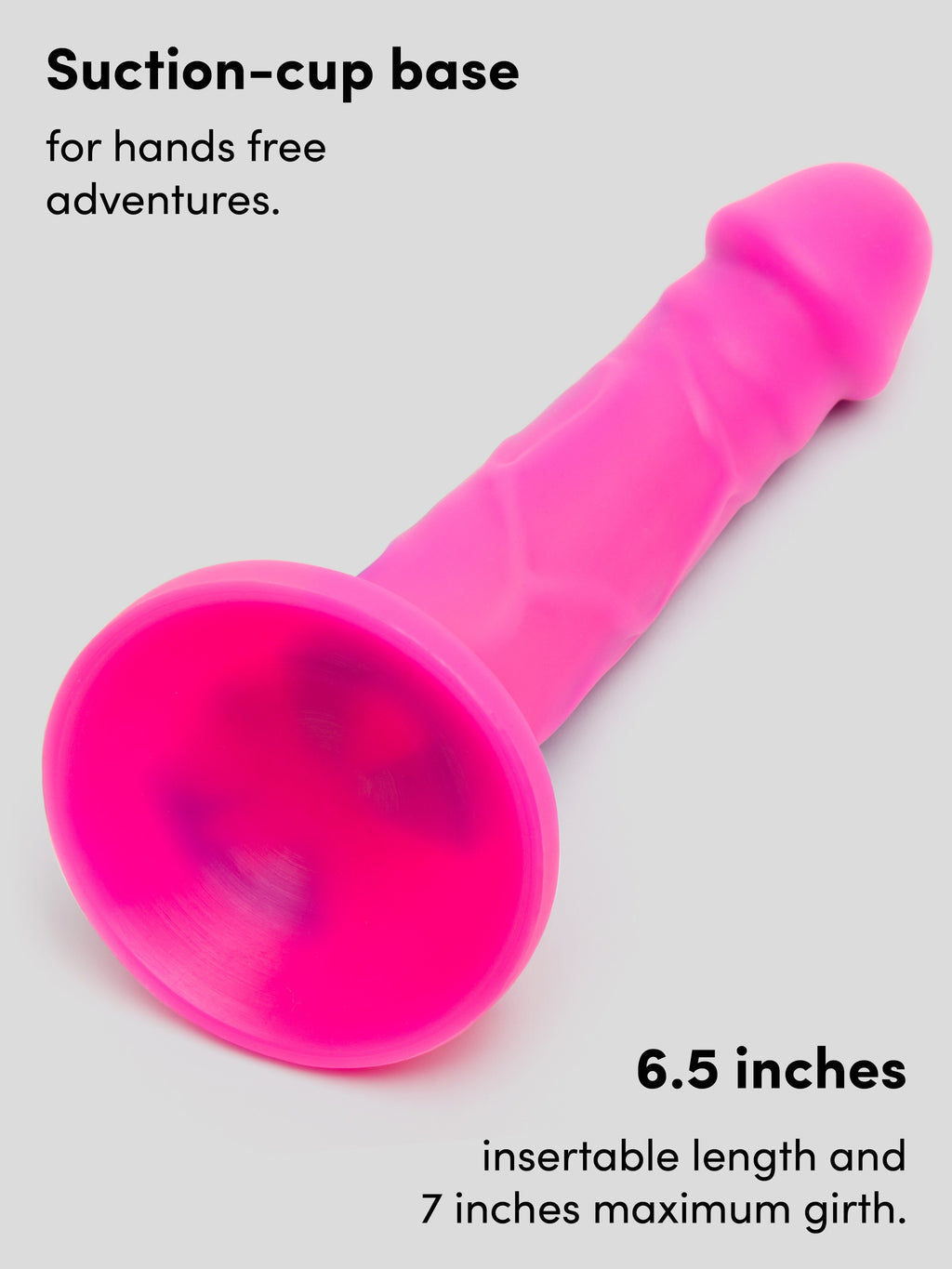 Lifelike Lover Luxe Realistic Multicoloured Silicone Dildo 7 Inch, Pink | Pink