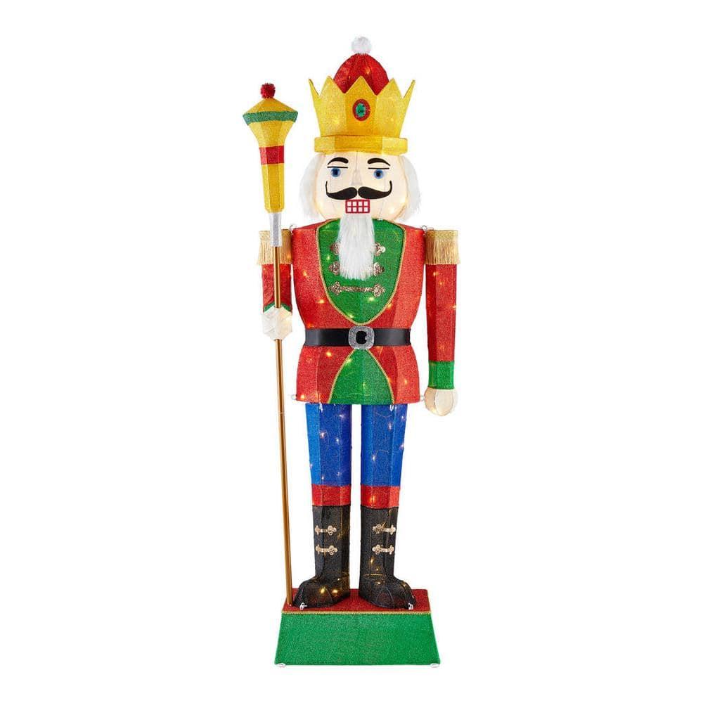 6 ft Warm White LED Nutcracker Y20 Holiday Yard Decoration
