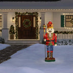 6 ft Warm White LED Nutcracker Y20 Holiday Yard Decoration