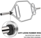 SATICO Olympic Hex Bar Barbell Bars - 56" Deadlift Trap Bar Weights Lifting Shrug Bar w/ Knurled Handles For Trap/Shoulder Exercises, Deadlift &amp; Farmers Walk Home