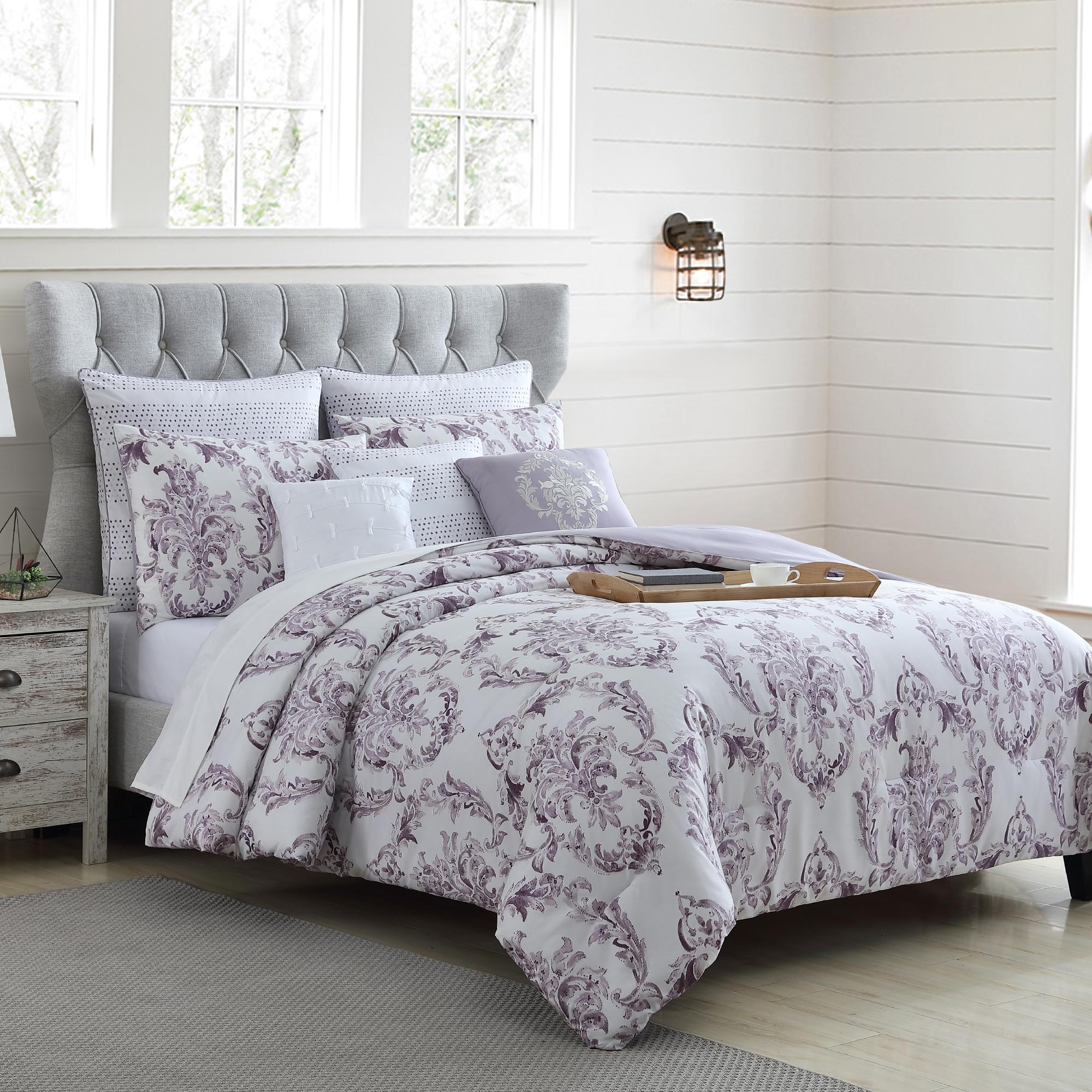 Modern Threads 8 Piece Fashion Comforter set Ava-Thistle King