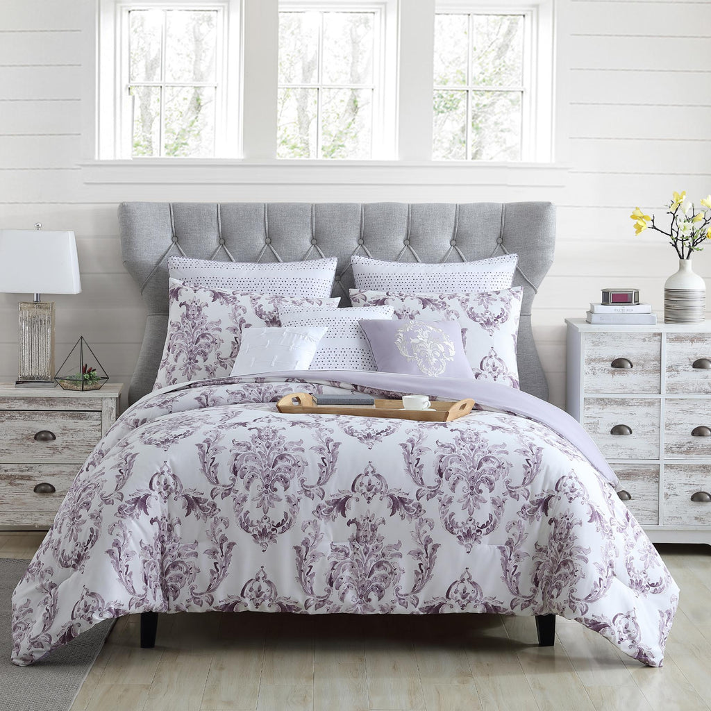 Modern Threads 8 Piece Fashion Comforter set Ava-Thistle King