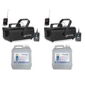 American DJ Fog Machine (2 Pack) and American DJ ECO-FOG 4 Liters (2 Pack)