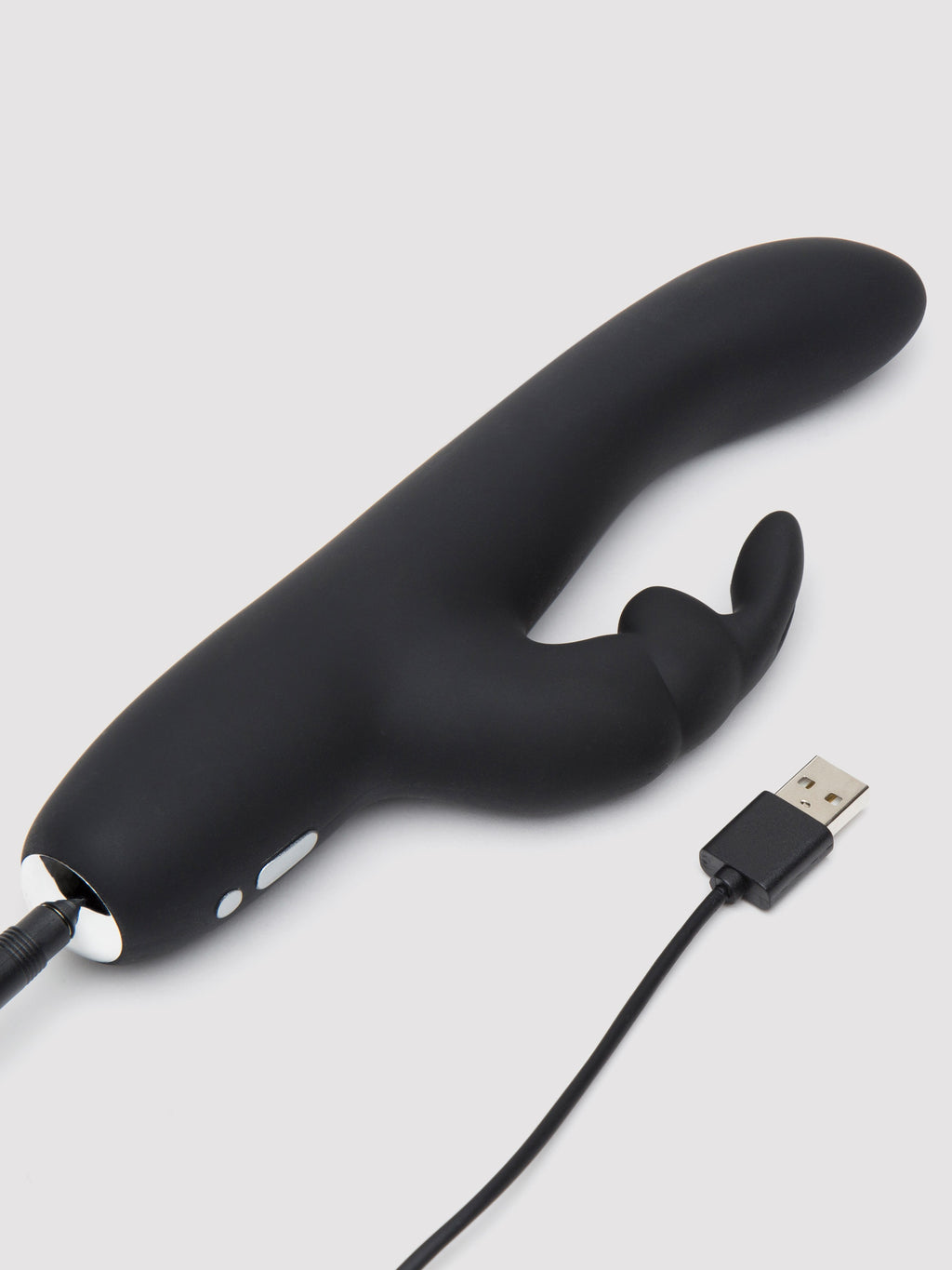 Fifty Shades of Grey Greedy Girl Slimline Rabbit Vibrator, Black