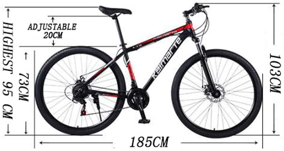 Mountain Bike Moutain Bicycle Moutain Bike 29" Mens Womens MTB Mountain Bicycles Aluminium Alloy Frame Ravine Bike Front Suspension Dual Disc Brake 21 24 27 Speeds Mens Mountain Bike Non-Slip Bike Men