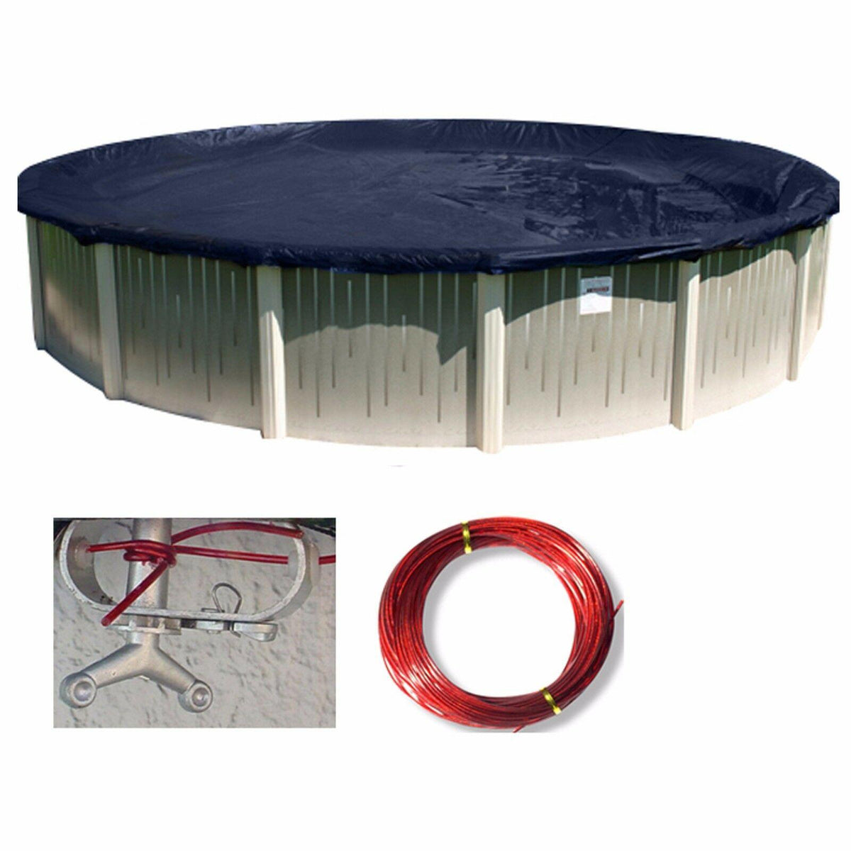 buffalo blizzard round above ground swimming pool winter covers (various sizes)