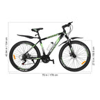 21 Speeds Mountain Bike 27.5" Wheel Mountain Bicycle Aluminum Frame Suspension Fork With Derailleur System Mechanical Disc Brakes