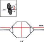CAP Barbell Olympic Trap Bar, Hex Bar, Shrug Bar, Deadlift Bar, Weight Bar