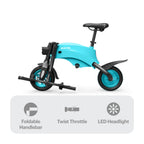 Jetson LX10 Electric Ride-On | 260 lb Weight Limit, Ages 12+ | Blue | 10” Wheel | 250-Watt Motor | Foldable | Head Light | Twist Throttle | Hand Brake | Top Speed: 15.5 MPH | 4 Hour CharTime