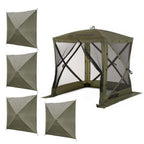 -Set Traveler Green Outdoor Screen Shelter with Wind Panels (4-Pack)