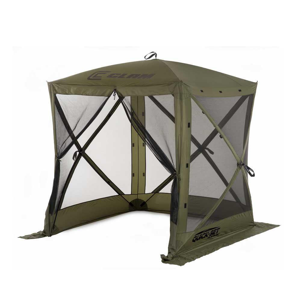 -Set Traveler Green Outdoor Screen Shelter with Wind Panels (4-Pack)