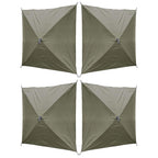 -Set Traveler Green Outdoor Screen Shelter with Wind Panels (4-Pack)