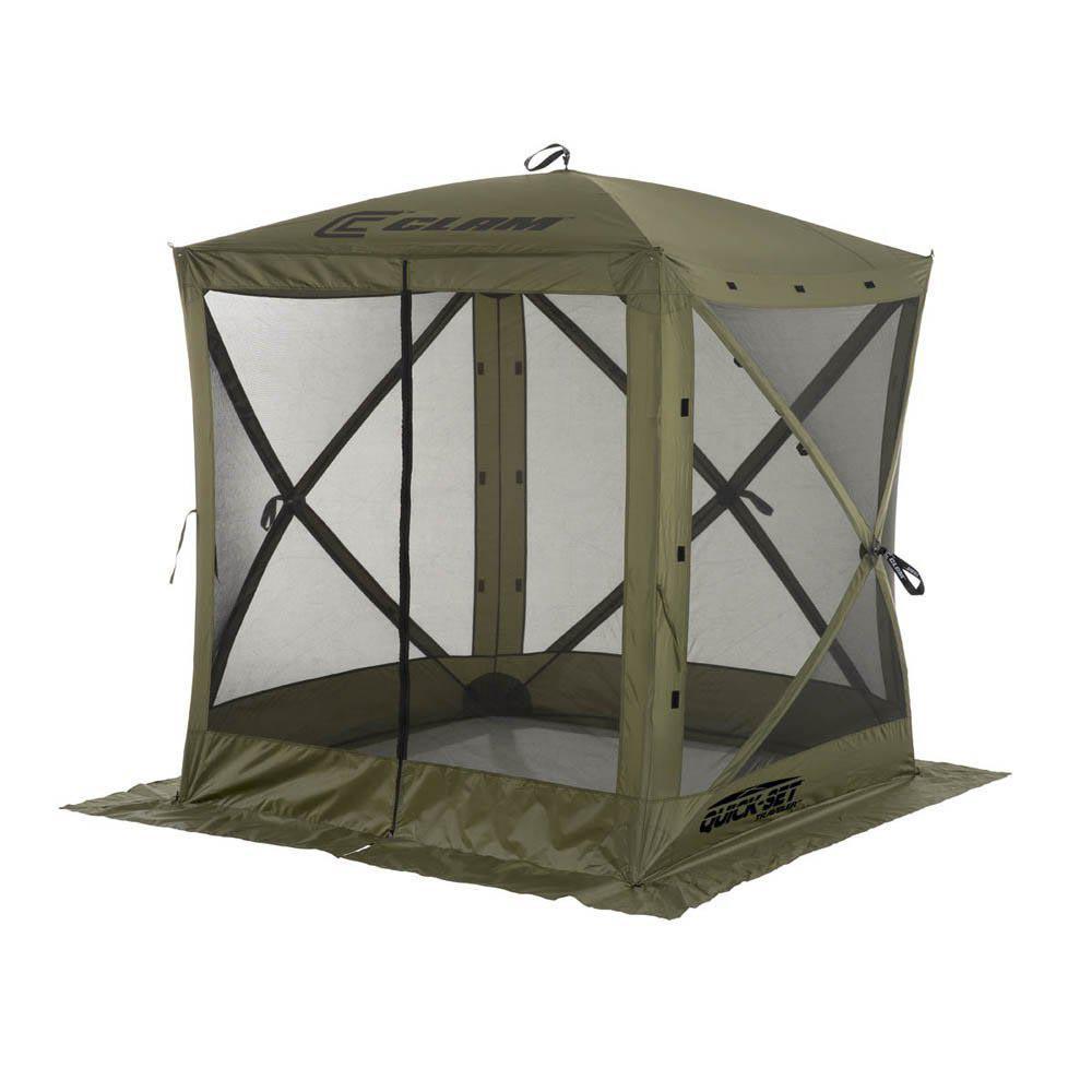 -Set Traveler Green Outdoor Screen Shelter with Wind Panels (4-Pack)