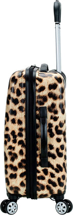Safari Hardside Spinner Wheel Luggage, Leopard, 3-Piece Set (20/24/28)