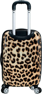 Safari Hardside Spinner Wheel Luggage, Leopard, 3-Piece Set (20/24/28)