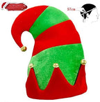 ZMDZA 6pcs Christmas Red&amp;Green Decorations Party Elf Santa Chimney Hat Decor Comedy Brick Feet Stuck Xmas Decorative Props Hats Gift