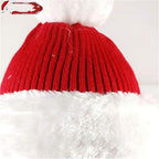 ZMDZA 6pcs Christmas Red&amp;Green Decorations Party Elf Santa Chimney Hat Decor Comedy Brick Feet Stuck Xmas Decorative Props Hats Gift